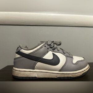 Nike Kids Gray and Cream Sneakers